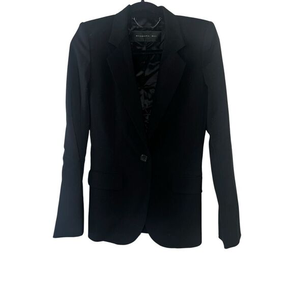 BARBARA BUI black Secretary Office Siren blazer size Long Sleeve 36 (xs) - Picture 1 of 9